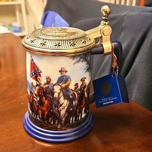 Civil War Tankard by John Paul Strain Robert E Lee Williamsport Crossing NWT